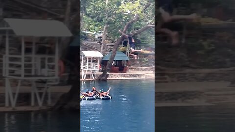 tubing down an amazing Blue Lagoon 1 close to Boracay. a beautiful Nature trip .#malumpaticoldspring