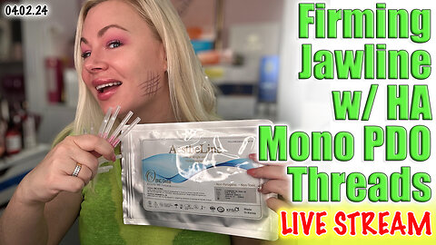 Live TIGHTEN JAWLINE with HA Mono PDO Threads, AceCosm | Code Jessica10 Saves you Money