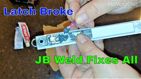 How To Fix Sliding Door Latch We Used JB Weld