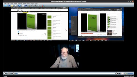 Howto Upload two Videos to two Site using two Monitors