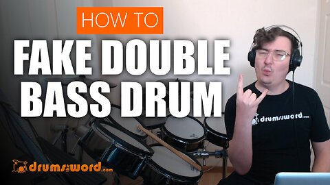 How To Play Double Bass Drum With One Foot