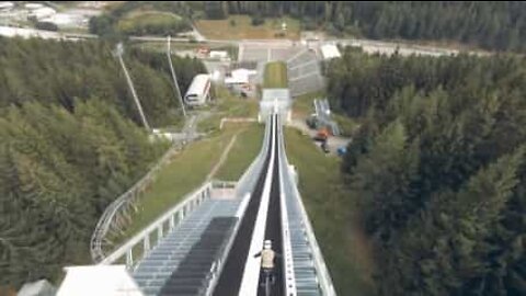 Bike jump world record attempt goes horribly wrong