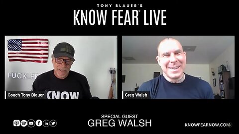 KNOW FEAR® LIVE: Greg Walsh