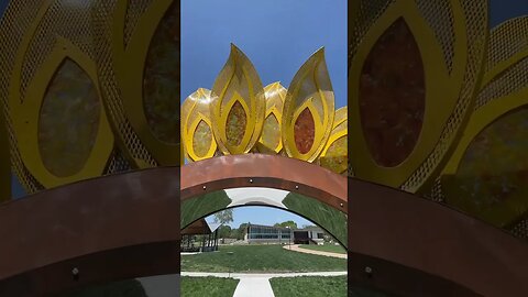 New Sunflower Sculpture In Meadowbrook Park