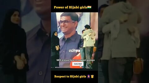 SRK Respect to Hijabi girls | Hijabi girls attitude | 🧕✨ #islam #hijab #viral #shorts #srk #trending