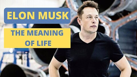 The Meaning of Life - Elon Musk