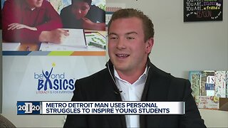 Metro Detroit man uses personal struggles to inspire young students