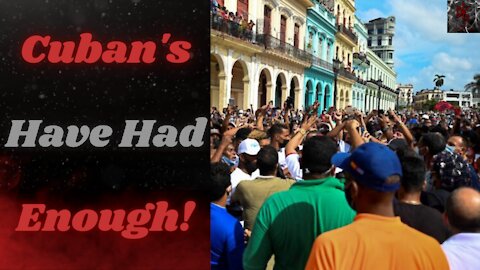 Cubans Take to the Streets By the 1000's to Protest Communism & Its Failings, Not the Coof