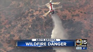 Mountain Fire burning near Bartlett Lake