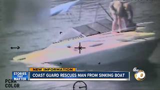 Coast Guard rescues man from sinking boat