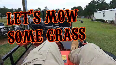 Mowing some grass