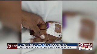 9-year-old OKC girl recovering, shot during a road rage incident in Texas