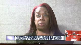 Woman arraigned on murder charges, accused of killing coworker in trailer