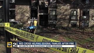 Red Cross helping number of families after fire races through apartment complex