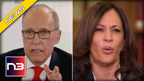 Larry Kudlow REACTS after Hot Mic Catches Him Calling Out Kamala Harris’ Biggest Lie Yet