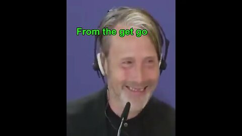 Based Mads Mikkelsen laughs at woke journalist