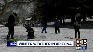 Winter weather in Arizona