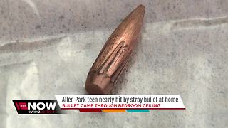 Allen Park teen nearly hit by stray bullet at home