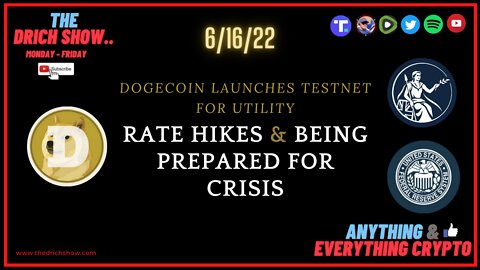 DOGECOIN LAUNCHES TESTNET FOR UTILITY - RATE HIKES & BEING PREPARED FOR CRISIS
