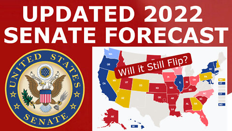 Updated 2022 Senate Map Prediction (September 6, 2022)