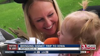 Family brings Disney trip to Iowa