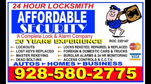 Locksmith In Yuma Arizona | Affordable Security Locksmith And Alarm | Best Yuma Locksmith