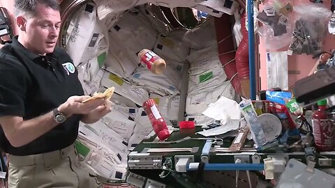 Peanut Butter and Jelly in Space: Astronaut Shane Kimbrough's Zero-G Snack" #nasa #astronomyinsights