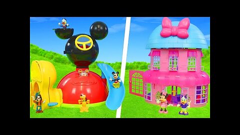 Minnie & Mickey Mouse Houses for Kids!