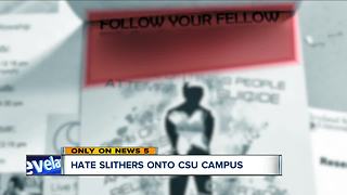 Flier targeting LGBT community posted around Cleveland State University's campus