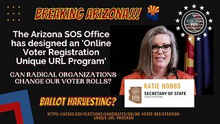 🔥 BREAKING ARIZONA 🔥 CAN RADICAL ORGANIZATIONS CHANGE VOTER ROLLS? WE THE PEOPLE USA, DISCOVERS A HIDDEN WEBSITE!
