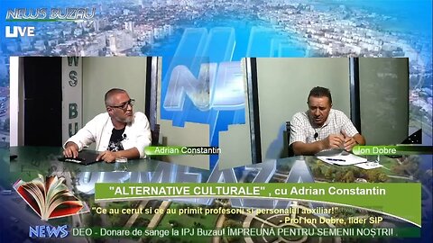 LIVE – TV NEWS BUZAU – "ALTERNATIVE CULTURALE", cu Adrian Constantin. "Ce au cerut si ce au primit p