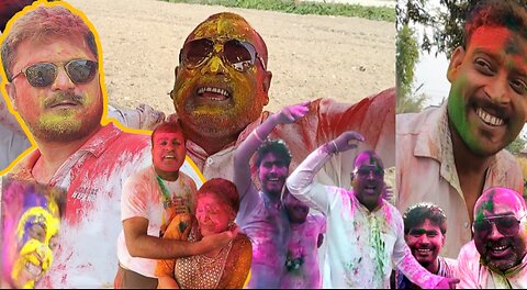 Holi celebration at vijaypur||Holi special 2024||Holi vlog||best Holi celebration||Saurabvlogs 🥰