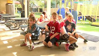 Vince Lombardi Trophy visits Tampa elementary school