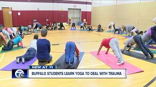 Buffalo students learn yoga to deal with trauma