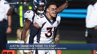 Broncos agree in principle to 4-year, $61M deal with safety Justin Simmons
