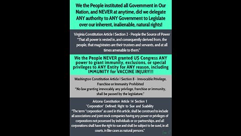 Video Notice of the Congress Creating Invalid and Unlawful Contracts with Private Corporations