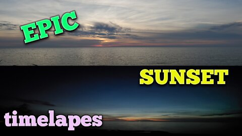 Epic LAKE sunset! (timelapse)
