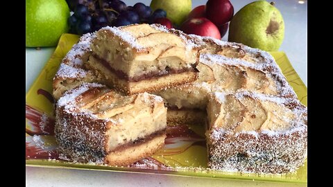 SWEET CAKE WITH APPLES AND PEARS 🍏🍐