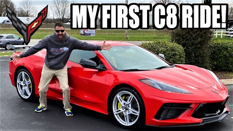 1st Ride in a C8 Corvette Stingray! Impressions from a C7 Owner. *Mid Engine C8*