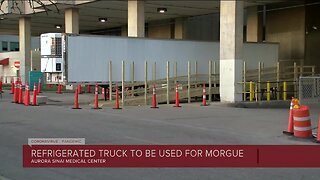 Refrigerated truck to be used for morgue