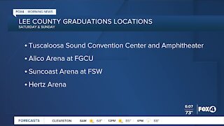 Lee County graduation locations this weekend