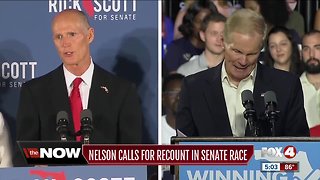 Florida Democrat Bill Nelson calls for recount in Senate race