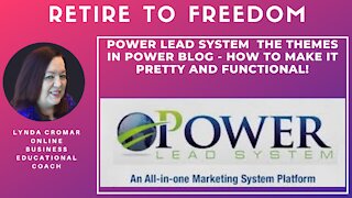 Power Lead System The themes in Power Blog - How to make it pretty and functional!
