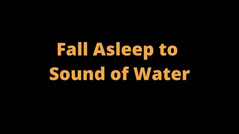 ★Stream Sounds For Sleeping on a Dark Screen Running Water –Water Sound for Sleep, Focus, Study ★
