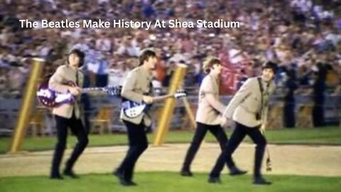 Witness History: The Beatles' Legendary Shea Stadium Performance! #shorts #beatles