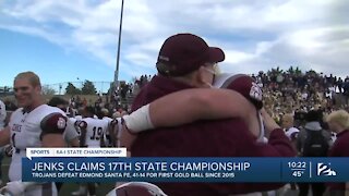 Jenks Football beats Edmond Santa Fe to Claim Program's 17th State Championship