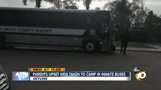 Parents upset kids taken to summer camp in inmate buses