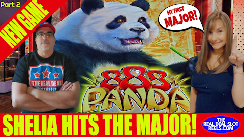 SHELIA HITS THE MAJOR on PART 2 of 888 PANDA 🎰 THE REAL DEAL SLOT REELS LIVE at COUSHATTA CASINO