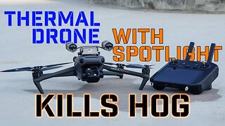 Night Hog Hunt: Father-son team-up with DJI Thermal Drone (Mavic 3T) | Drone Assisted Hunting