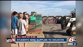 Students send collected supplied to victims of Hurricane Harvey